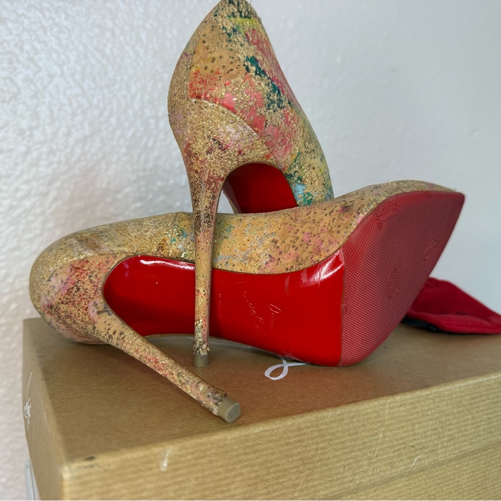 Christian Louboutin So Kate 120 Cork in Blooming